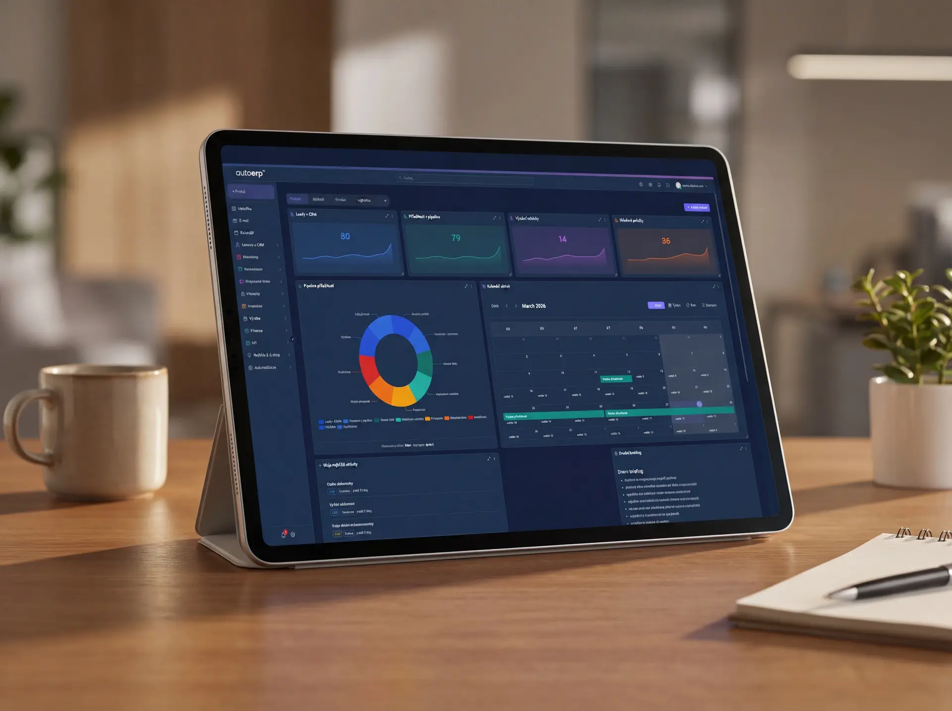 Dashboard mobilní aplikace