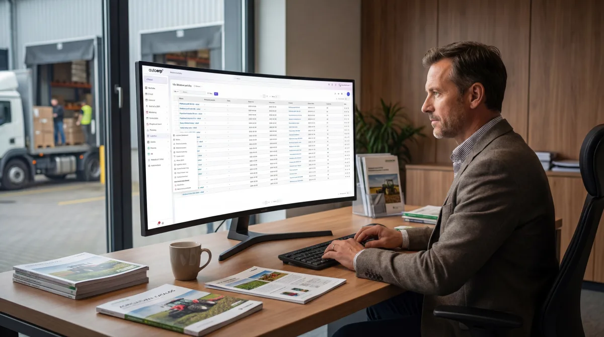 Implementace ERP systému pro společnost prodávající zemědělskou techniku