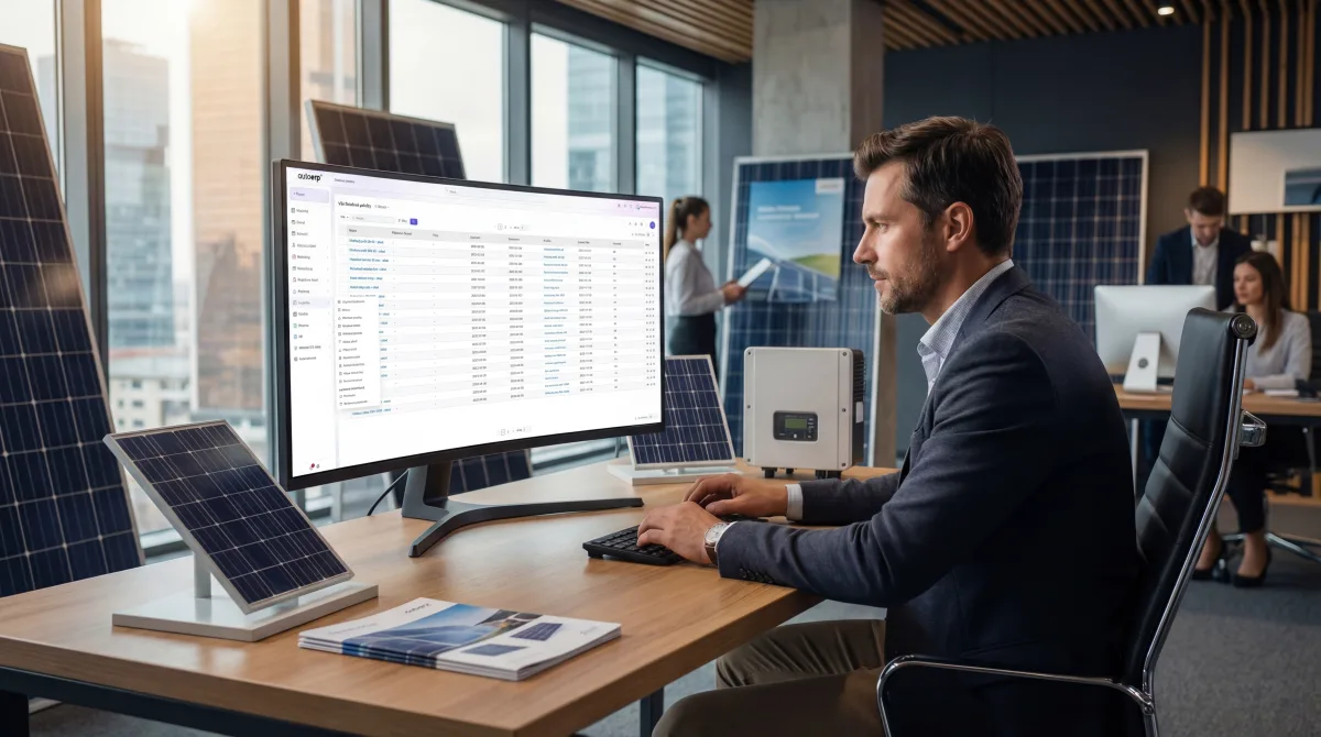 ERP pro společnost implementující fotovoltaiku