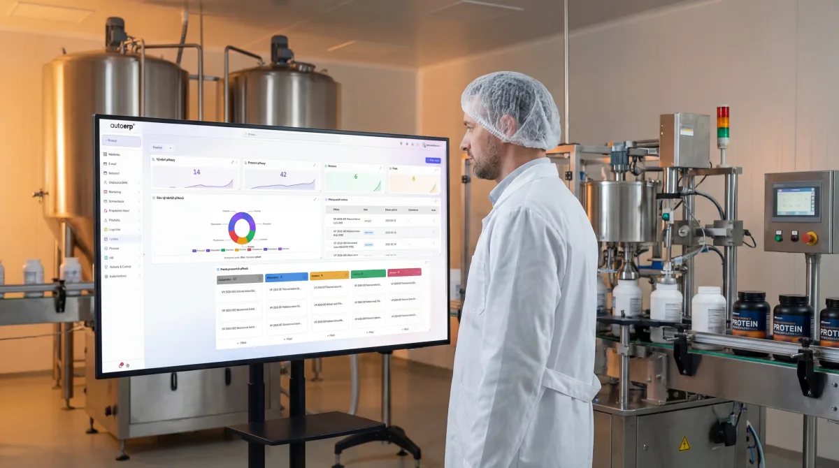Skladový a výrobní systém - Natural Protein - e-shop s doplňky stravy