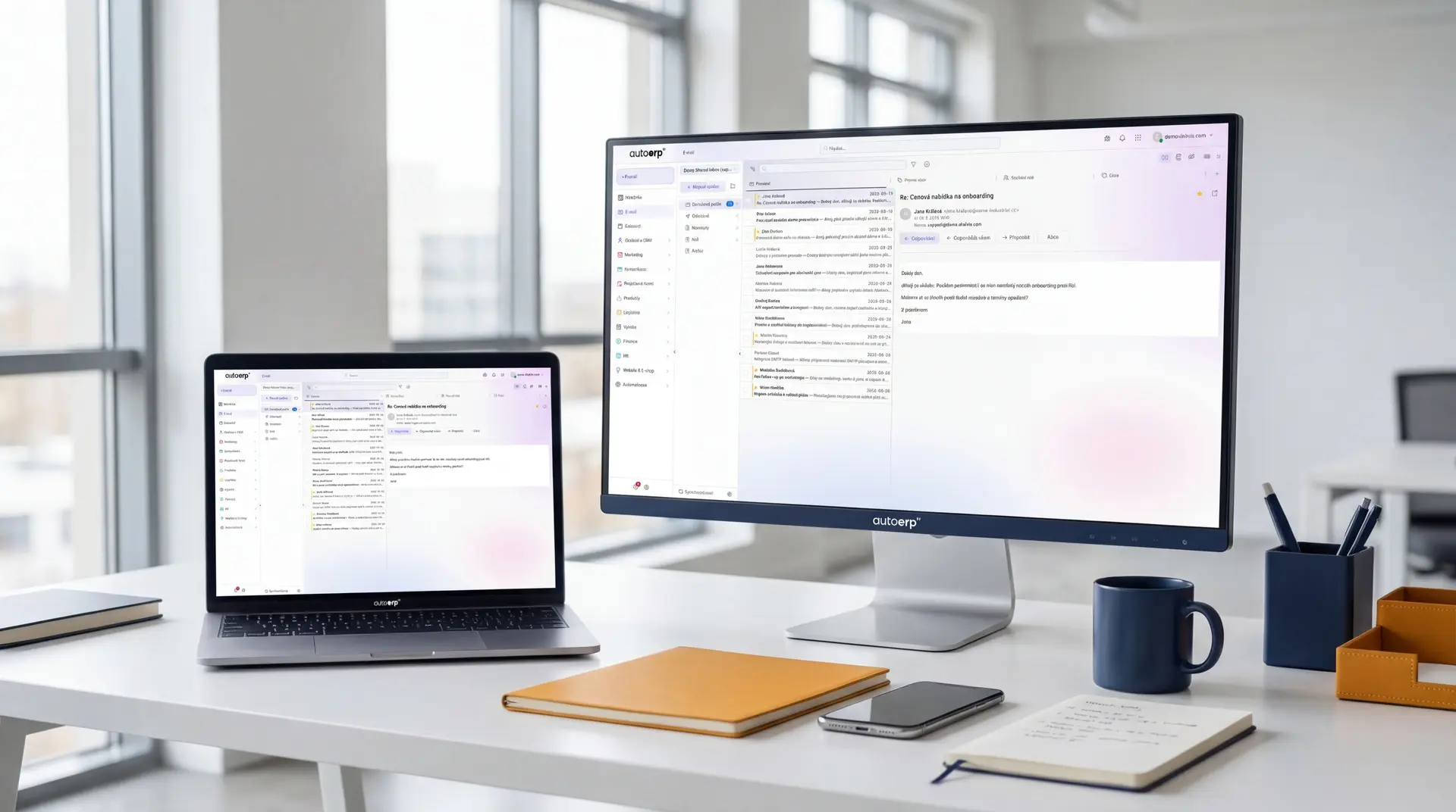 AutoERP firemní email - profesionální emailový klient