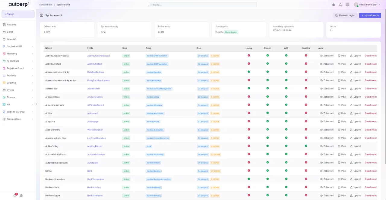 AutoERP - znalostni baze a clanky