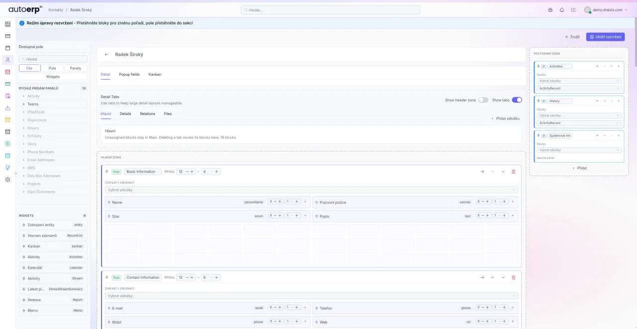 AutoERP - editor znalostni baze