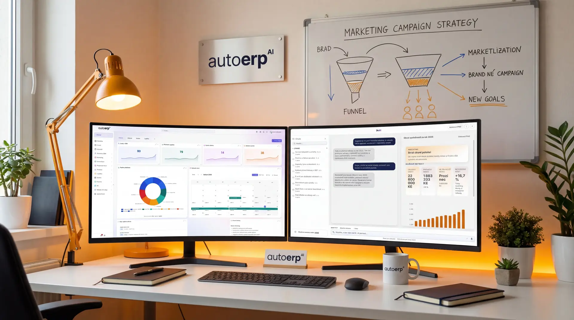 AutoERP marketingová automatizace - řídicí centrum kampaní