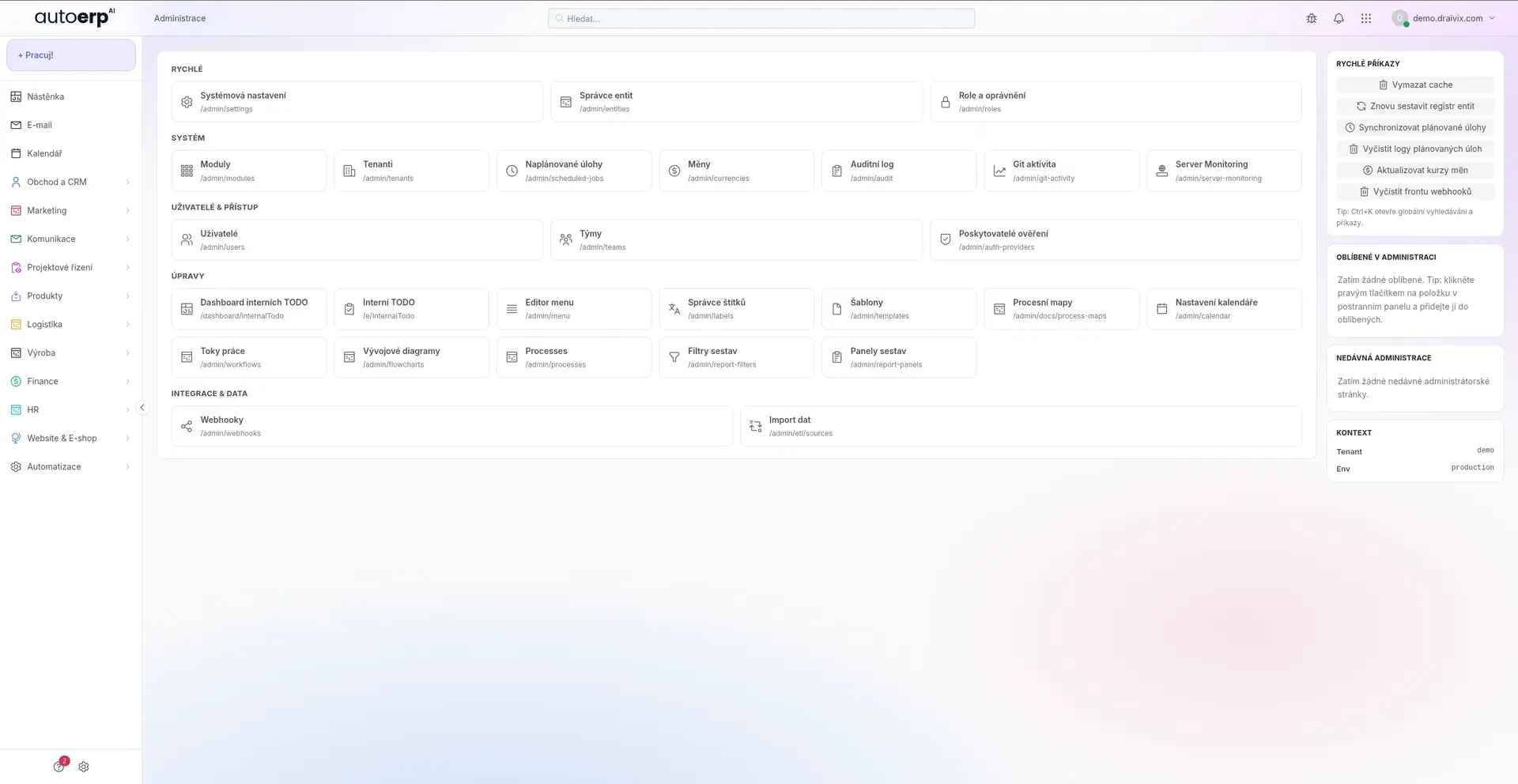Vývoj a implementace
