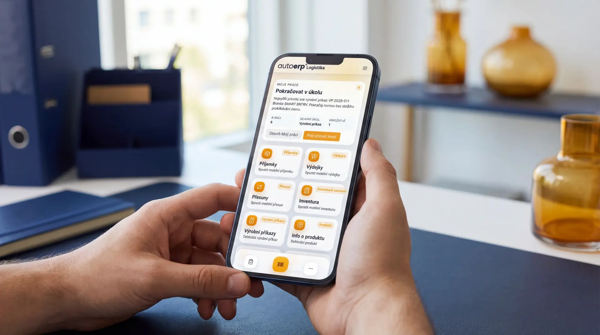 AutoERP mobilní BI přehledy a reporty
