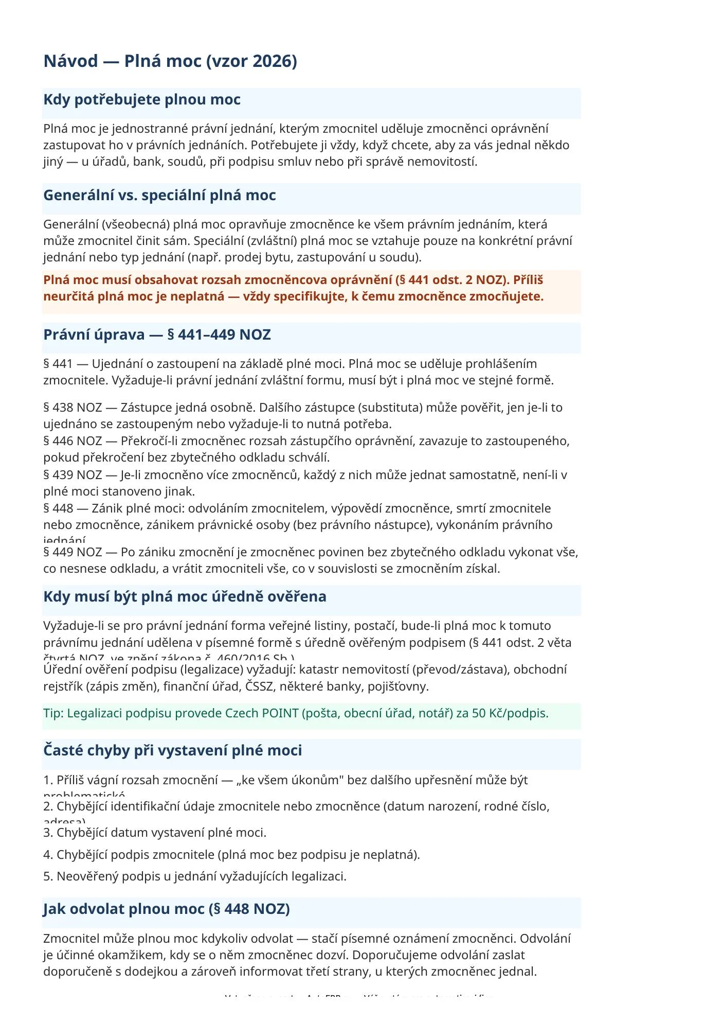 Excel šablona — kompatibilní s LibreOffice i Google Sheets